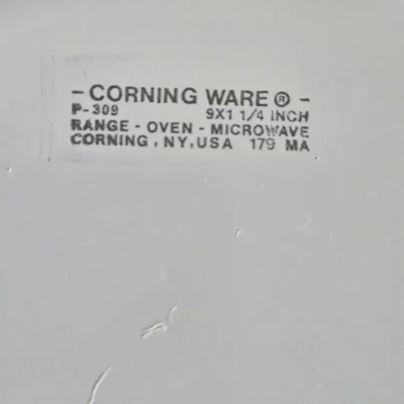 Corning Ware Cornflower Blue P 309 B 9 Inch Pie Plate Pan - Picture 2 of 8